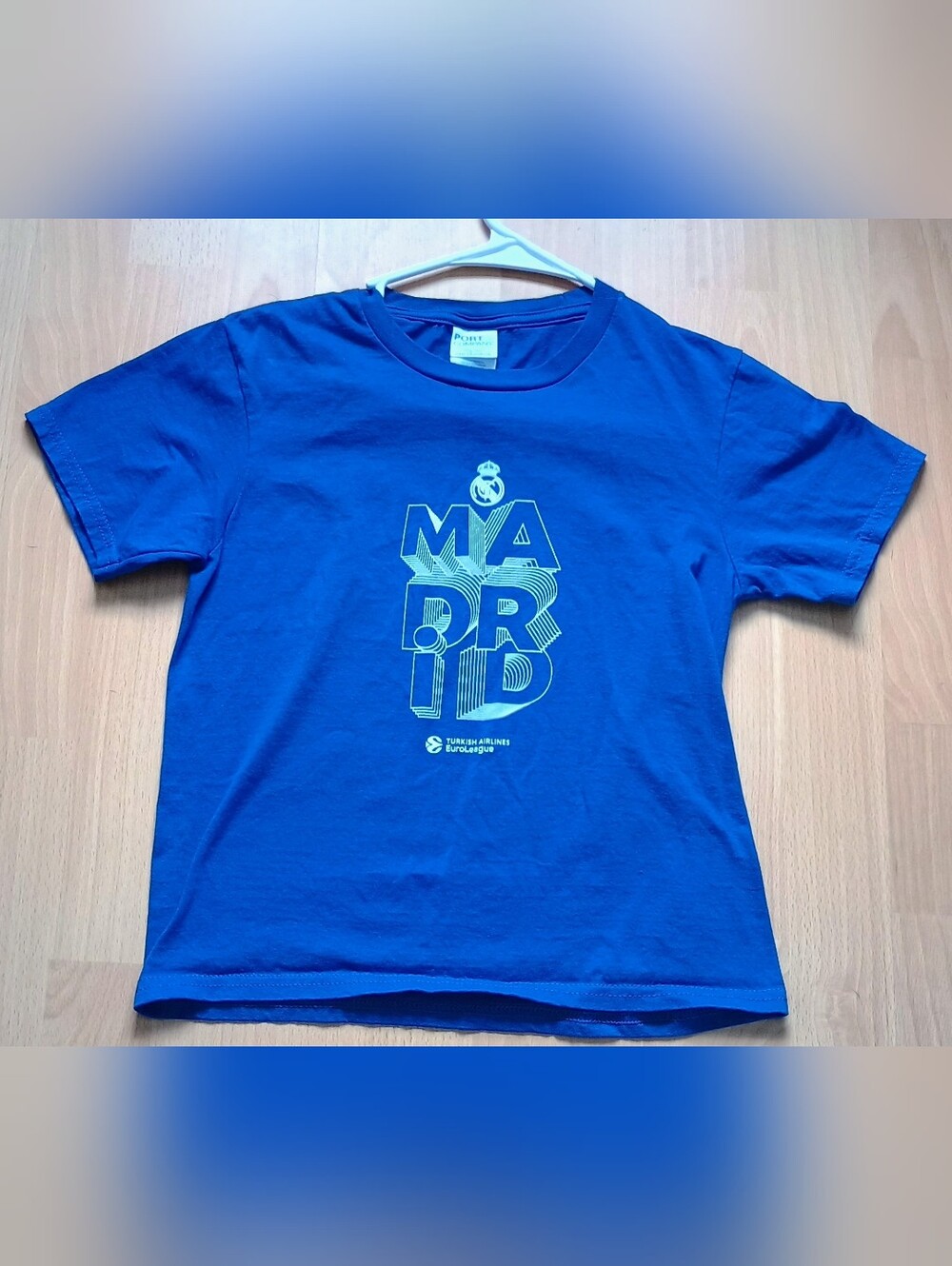 Kids Real Madrid Blue Tee Size Small